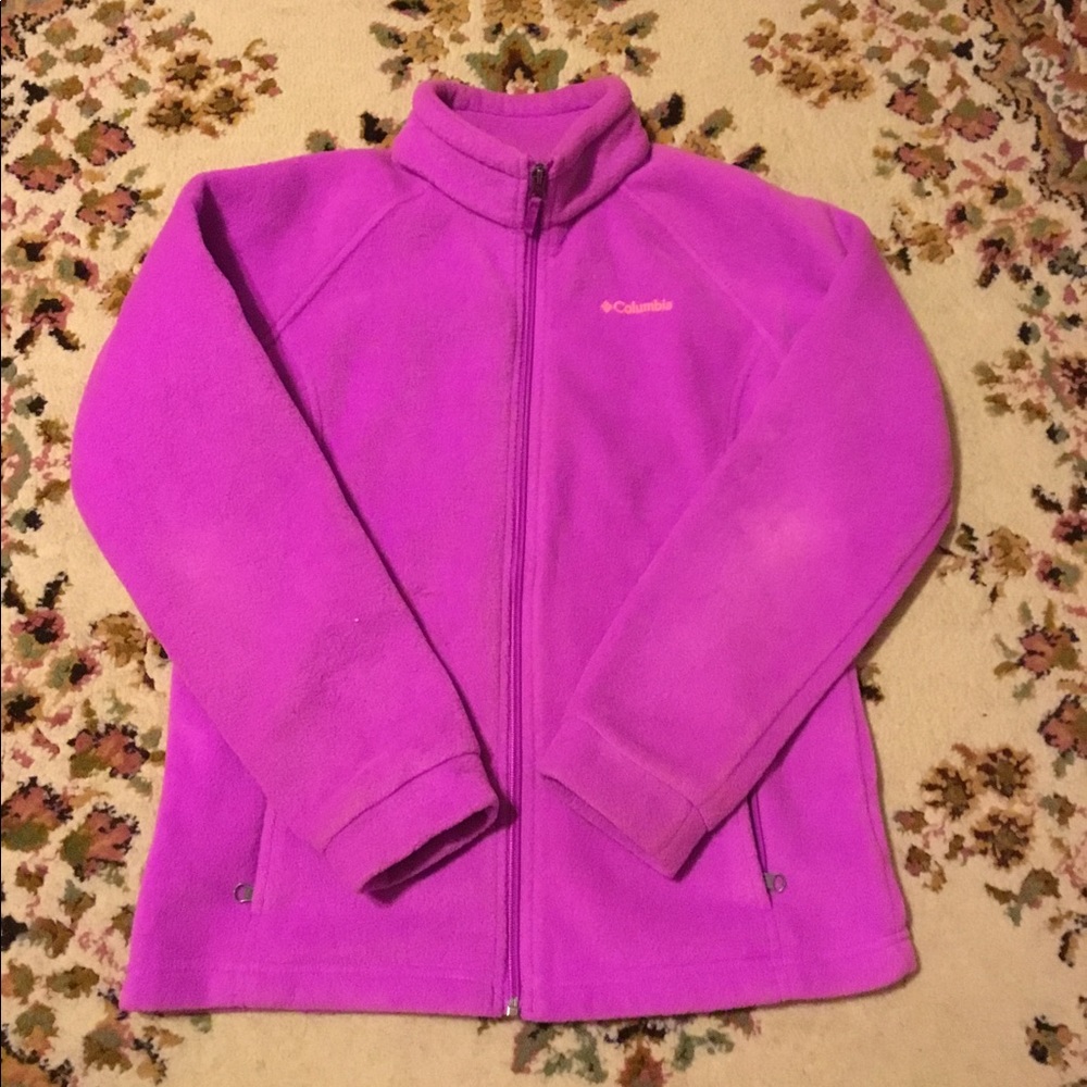Girls Columbia Full Zip Fleece Sweatshirt